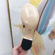 Chanel sandal grosgrain fabric beige 3cm - 2