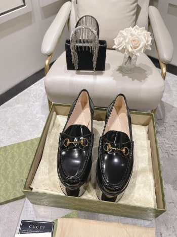 Gucci Horsebit Platform Loafer Black 10cm