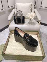 Gucci Horsebit Platform Loafer Black 10cm - 6