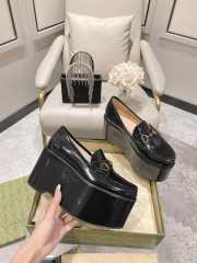 Gucci Horsebit Platform Loafer Black 10cm - 5