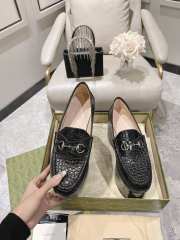 Gucci Horsebit Platform Loafer crocodile in black 10cm - 2