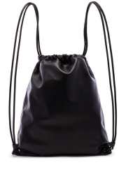 YSL Teddy Leather Backpack In Black 36x41x5cm - 5