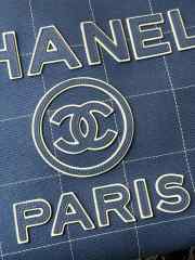 Chanel Deauville Line Tote Bag Blue 38x30x22cm - 5