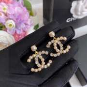 Chanel gold pearl earrings - 5