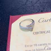 Cartier Juste un Clou ring white gold with diamond  - 3