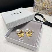 Dior Butterfly Earrings with Pearls - 1