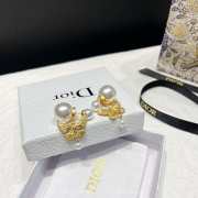 Dior Butterfly Earrings with Pearls - 5