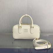 Miu Miu Arcadie leather bag in chalk white 22x10.5x7.5cm - 1