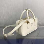 Miu Miu Arcadie leather bag in chalk white 22x10.5x7.5cm - 5