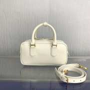 Miu Miu Arcadie leather bag in chalk white 22x10.5x7.5cm - 4