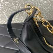 Valentino Garavani VLogo Moon hobo bag black in nappa leather 20x23x8cm - 4