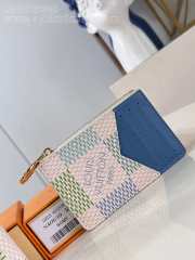 Louis Vuitton N40639 Romy Card Holder In Blue 12x8x0.8cm - 1