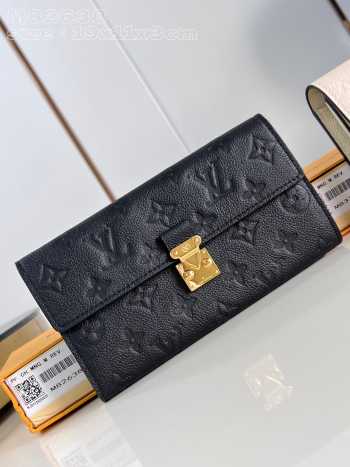 Louis Vuitton M83276 Sarah Wallet In Black 19x11x3cm