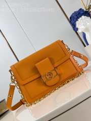 Louis Vuitton M25050 Dauphine Soft MM Orange Bag 24x17x9cm - 1