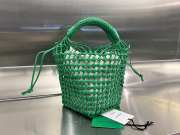 Bottega Veneta Intrecciato Leather Macrame Tote Bag Green 20x20x23cm - 1