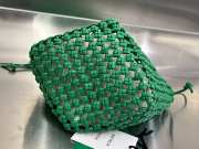 Bottega Veneta Intrecciato Leather Macrame Tote Bag Green 20x20x23cm - 5