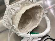 Bottega Veneta Intrecciato Leather Macrame Tote Bag White 20x20x23cm - 4