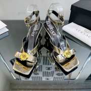 Versace high heel in gold metallic 6.5cm - 6