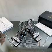 Versace high heel in silver metallic 6.5cm - 2