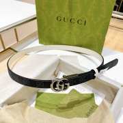 Gucci Spreme Belt With Silver Bucklet 2cm - 2