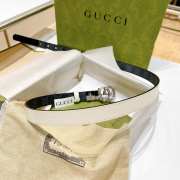 Gucci Spreme Belt With Silver Bucklet 2cm - 6