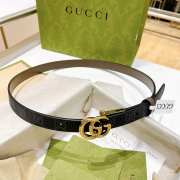 Gucci Spreme Belt With Light Gold Bucklet 2cm - 3