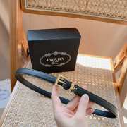 Prada Saffiano Black Belt 2cm - 1