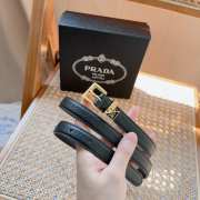 Prada Saffiano Black Belt 2cm - 3