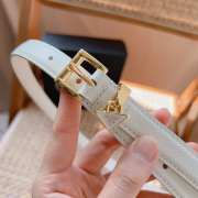 Prada Saffiano White Belt 2cm - 6