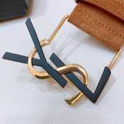 YSL belt with suede strap brown and black buckle 5cm - 6