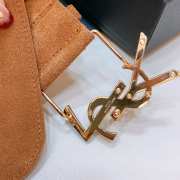 YSL belt with suede strap brown and black buckle 5cm - 4