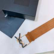 YSL belt with suede strap brown and black buckle 5cm - 2