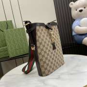 Gucci bucket bag with GG canvas bag in brown/beige 21.5x26.5x8cm - 5