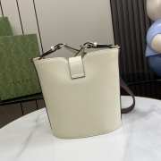 Gucci mini bucket shoulder bag in white 18.5x20.5x12.5cm - 6