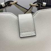 Gucci mini bucket shoulder bag in white 18.5x20.5x12.5cm - 2