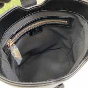 Gucci mini bucket shoulder bag in black 18.5x20.5x12.5cm - 5