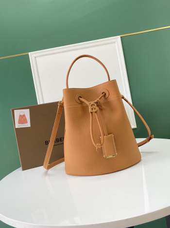 Burberry Brown Mini TB Bucket Bag 16x26x26cm