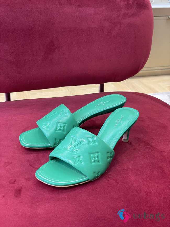 Louis Vuitton 1ACM4Z Neo Revival Mules In Green 4.5cm/8cm - 1