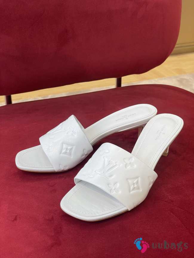 Louis Vuitton 1ACM4Z Neo Revival Mules In White 4.5cm/8cm - 1