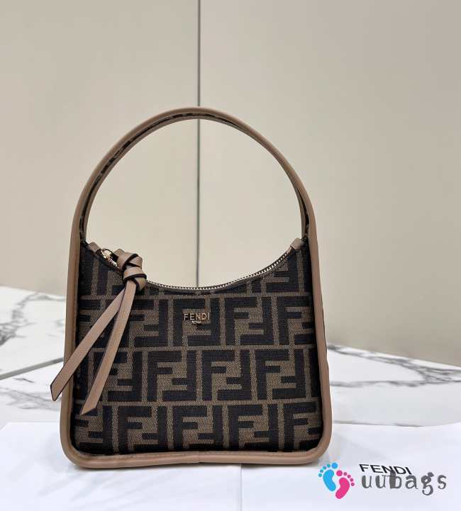 Fendi Fendessence Brown FF fabric mini bag 27x20.5x7cm - 1