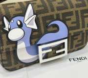 Fendi x Frgmt x Pokemon Baguette Petite brown FF fabric bag 19.5x5x13cm - 5