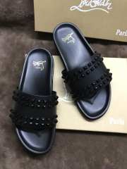 Christian Louboutin men's slippers with black stones  - 3