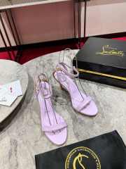 Christian Louboutin Ginko Girl 85mm sandal heels in purple - 6