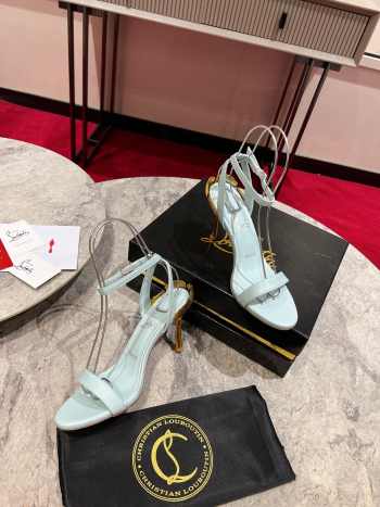 Christian Louboutin Ginko Girl 85mm sandal heels in light blue