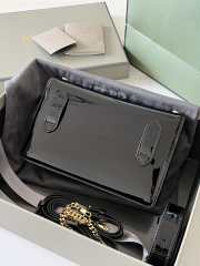 Tom Ford Bag embossed with TF logo in black patent leather 16x10x4cm - 2