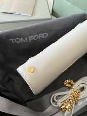 Tom Ford Bag embossed with TF logo in white16x10x4cm - 3