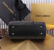 Dolce & Gabbana medium Sicily bag in calfskin and patchwork denim 25x20x12cm - 5