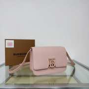 Burberry Mini TB bag grainy calf leather pink 21x6x16cm - 2