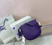 Burberry small Knight bag in purple 24x8x23cm - 2