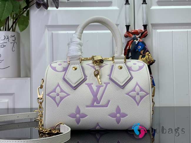 Louis Vuitton M46906 Speedy Bandoulière Bag In Purple 20.5x13.5x12cm - 1